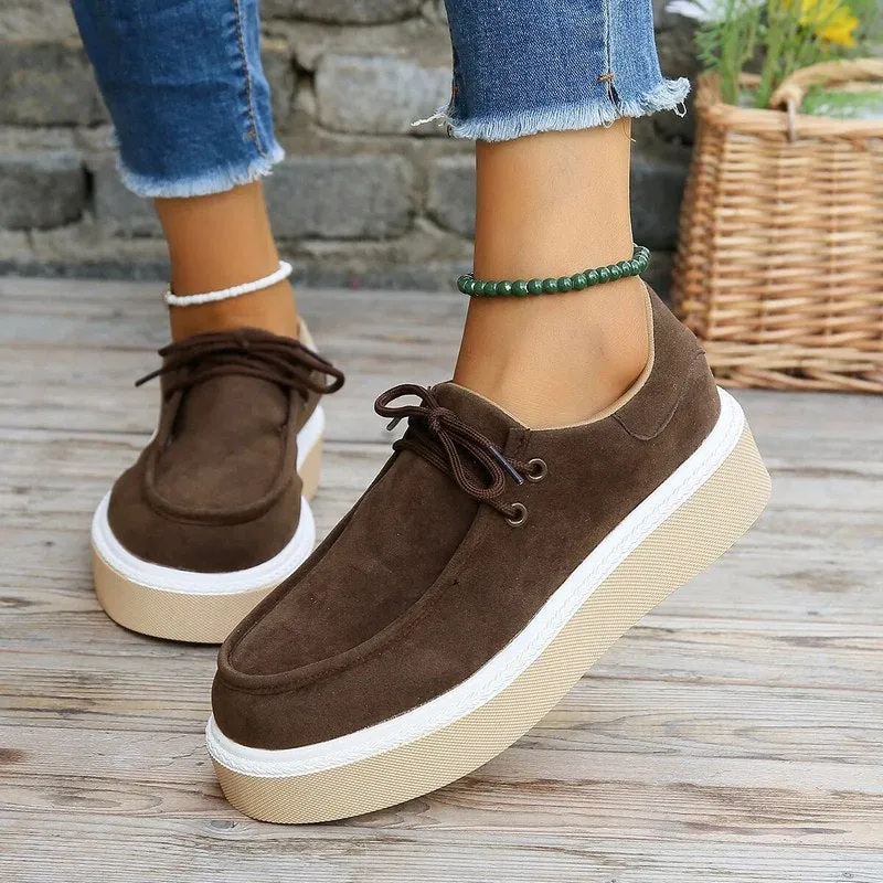 Yanelly Platform Suede Sneakers