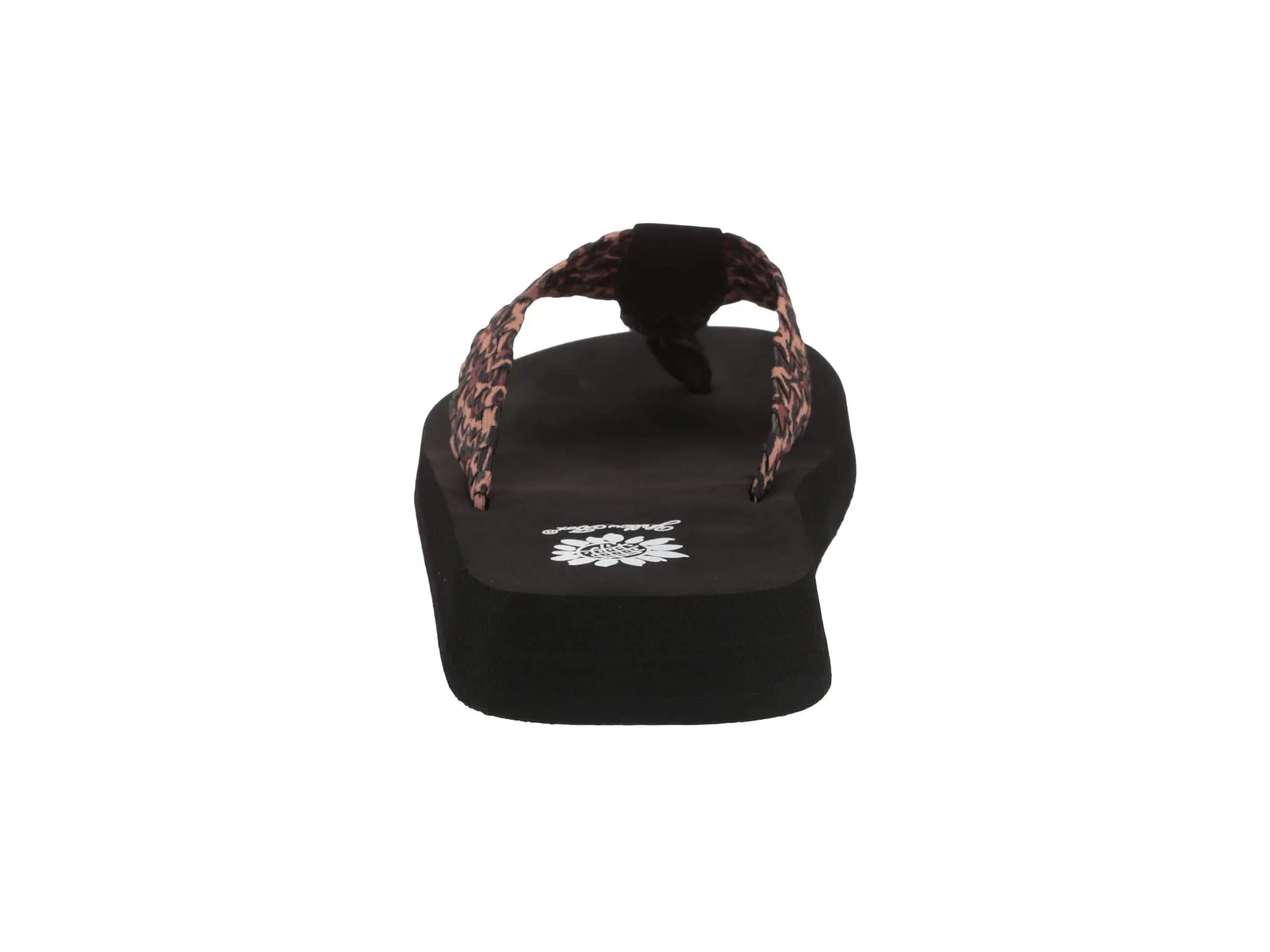 Yellow Box Soleil Easy slip-on Thong Wedge Sandals Leopard (Leopard, 9)