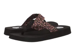 Yellow Box Soleil Easy slip-on Thong Wedge Sandals Leopard (Leopard, 9)